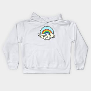 Over It Rainbow Kids Hoodie